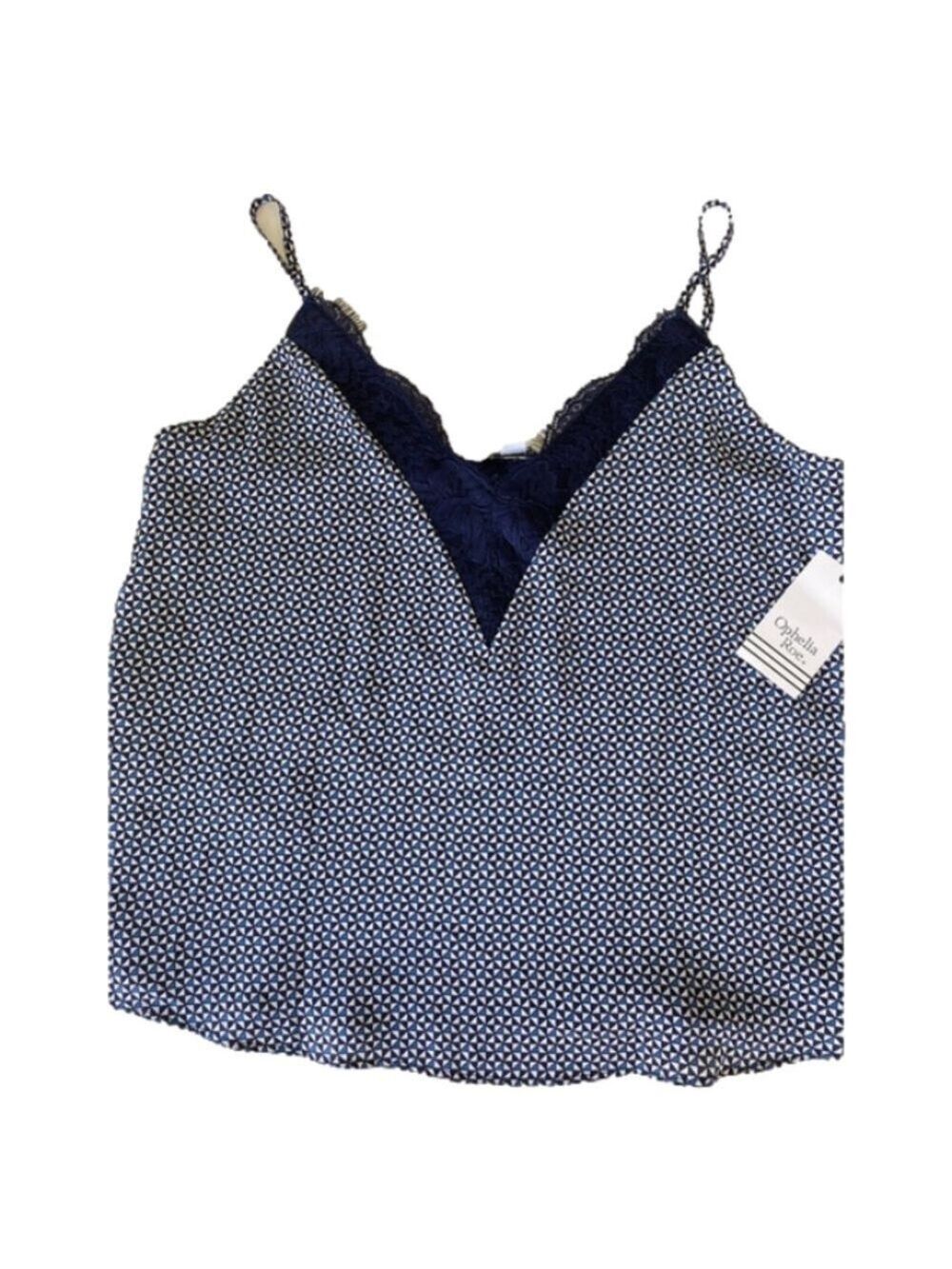 Nwt Ophelia Roe Cami Women’s Blue White Small
